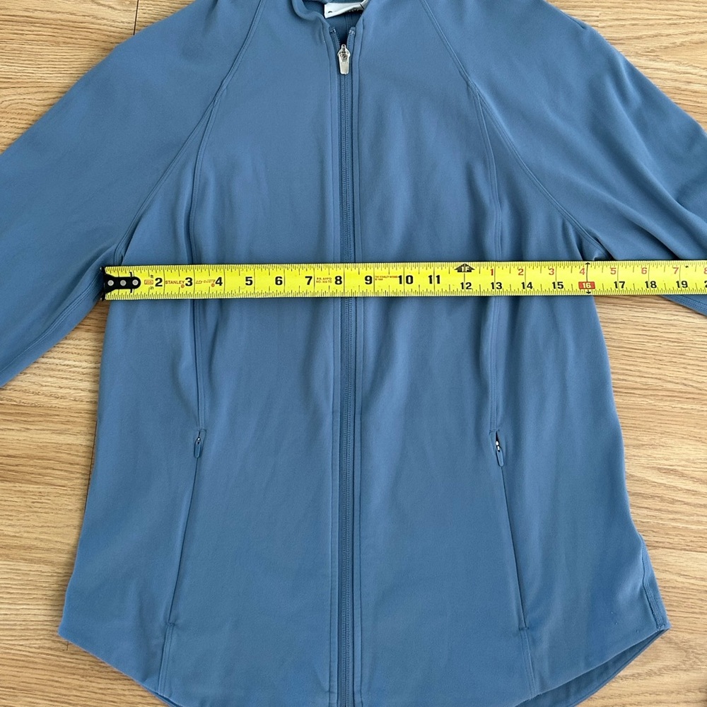 Athleta Salutation Athletic Full Zip Jacket Blue … - image 6